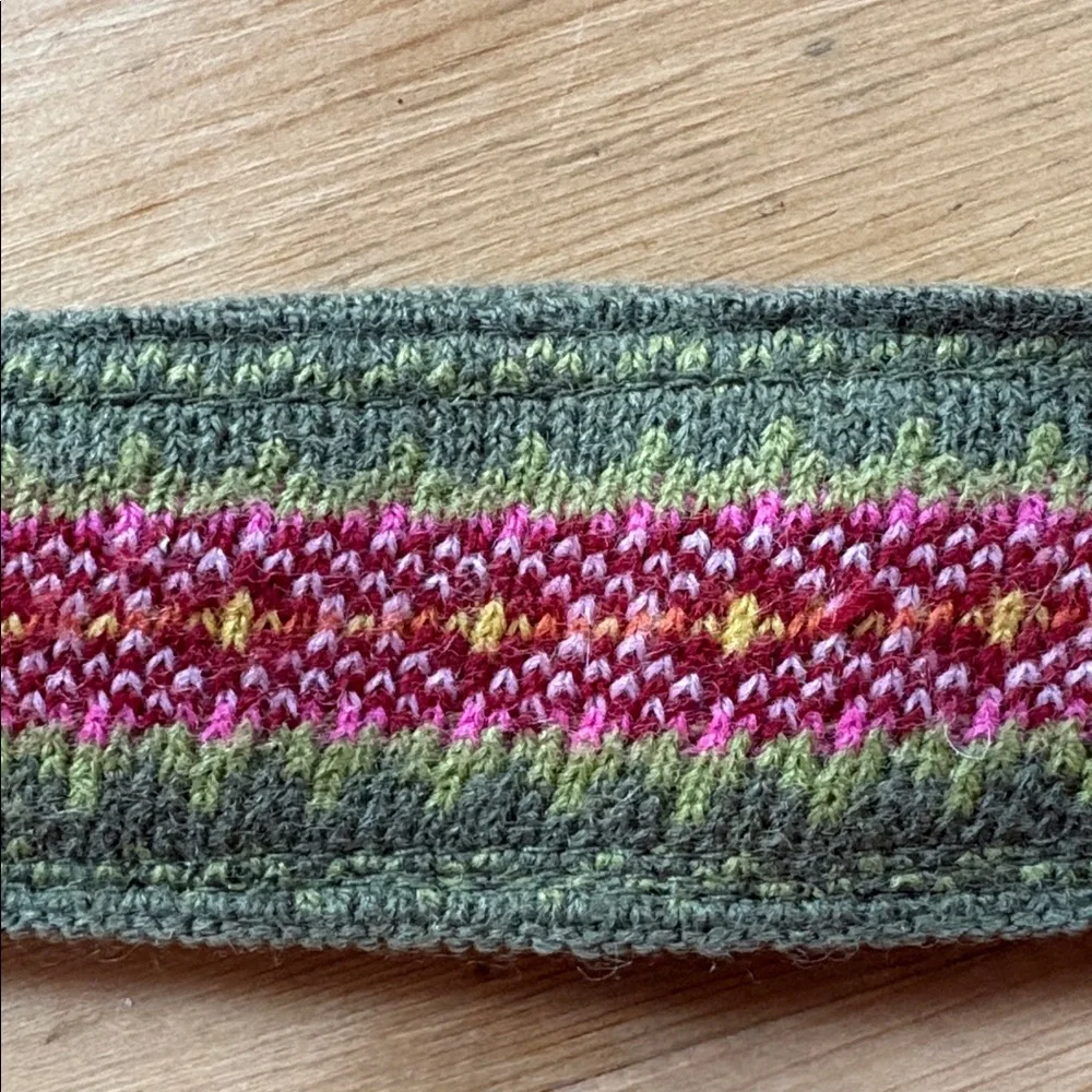 Vintage green pink
